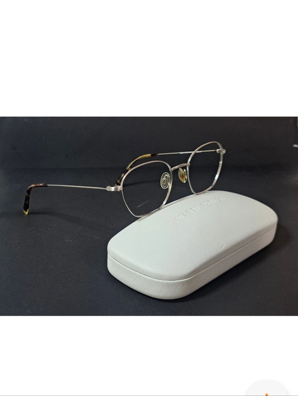 Warby Parker Robbie N 2155 Eyeglasses Silver Chrome Unisex